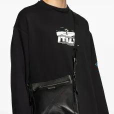 Кожаная сумка на плечо на молнии Кожаная сумка на плечо на молнии