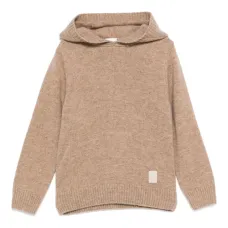 Шерстяной свитер с капюшоном