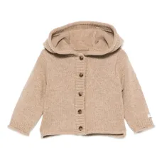 Кардиган на пуговицах с капюшоном