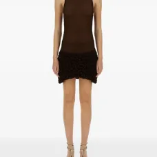 Платье мини Poncik с оборками