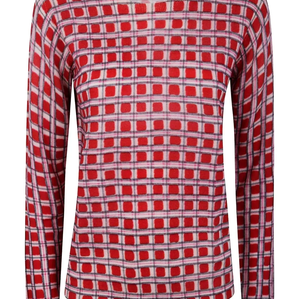 Шерстяной свитер с геометрическим принтом