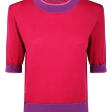 Джемпер с контрастной отделкой