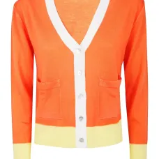 Кардиган из шерсти с контрастной отделкой