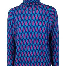 Джемпер с геометрическим узором