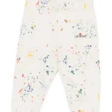 Брюки с эффектом брызг краски Брюки с эффектом брызг краски