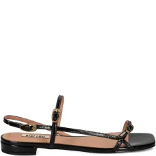 Босоножки с пряжкой и квадратным носком