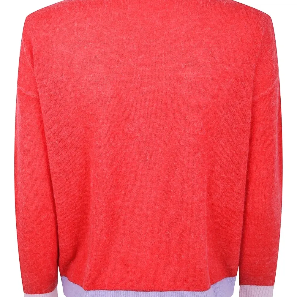 Кардиган с контрастными вставками