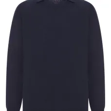 Шерстяной свитер с воротником поло