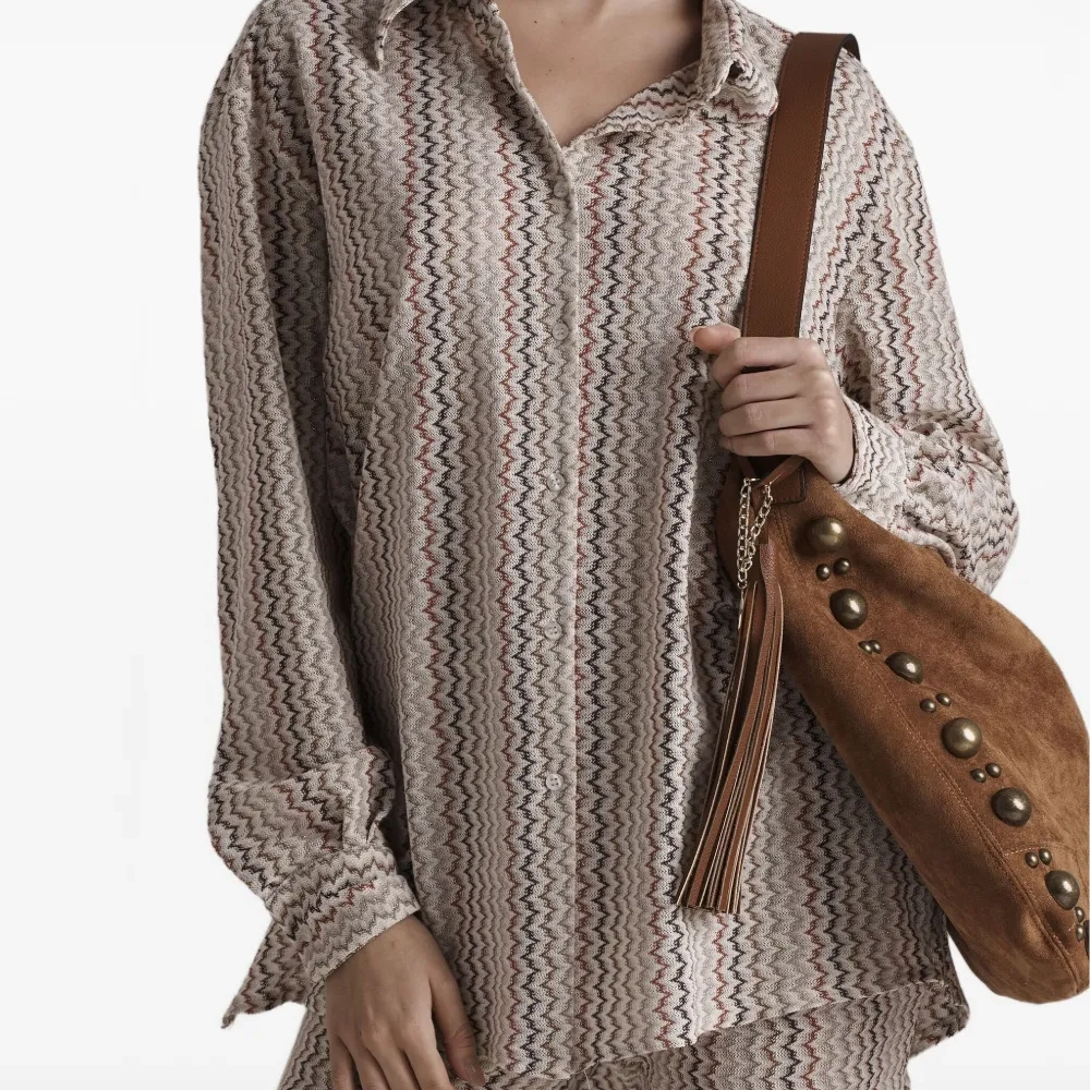 Рубашка с узором в елочку