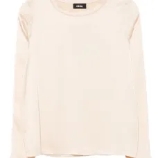 Атласная футболка с длинными рукавами Атласная футболка с длинными рукавами