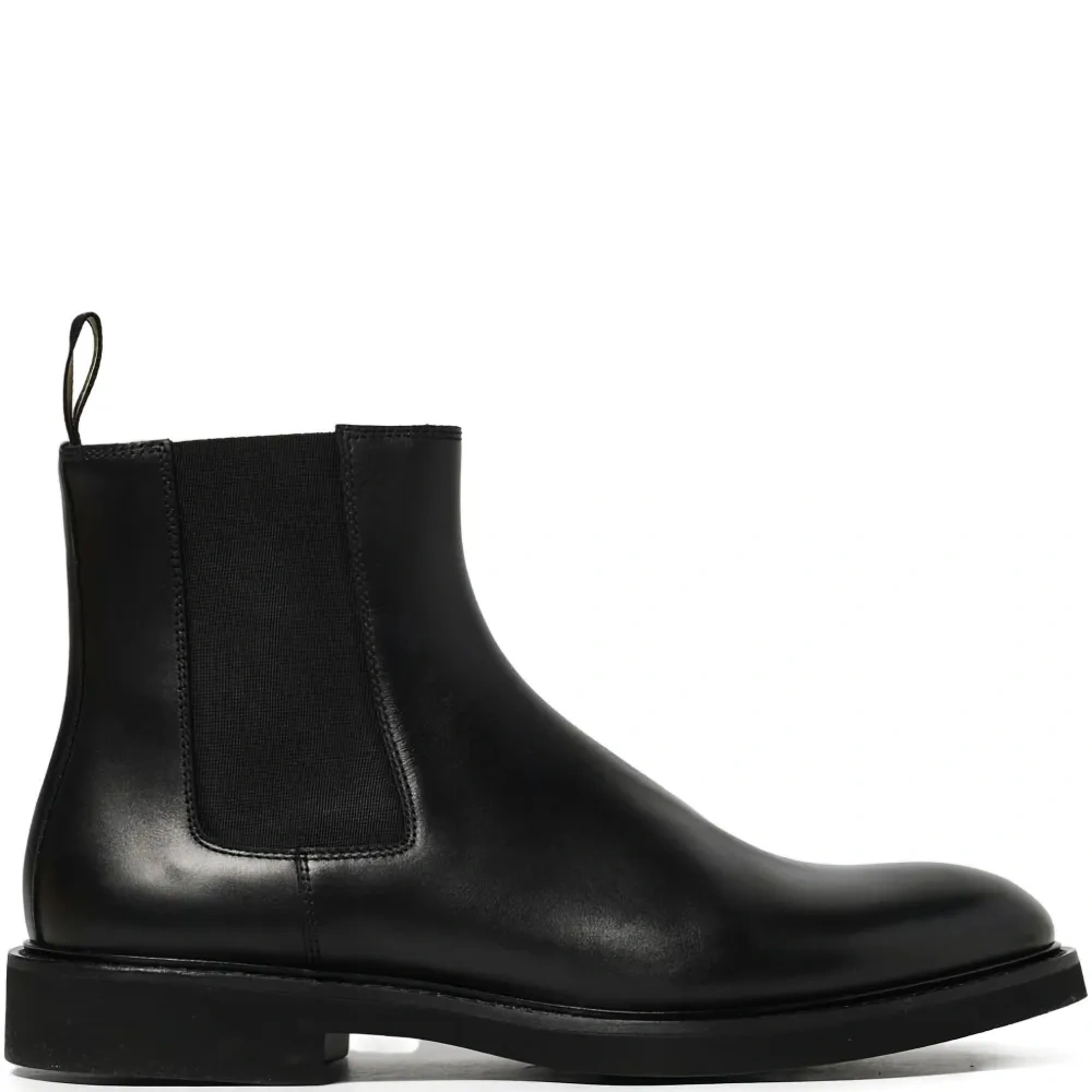 Кожаные ботинки