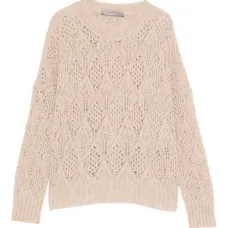 Свитер с круглым вырезом