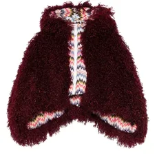 Шуба из искусственным мехом с капюшоном