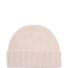 Кашемировая шапка бини в рубчик