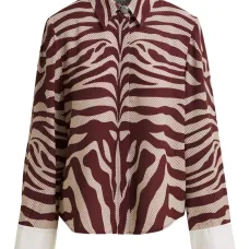 Рубашка с зебровым принтом Рубашка с зебровым принтом