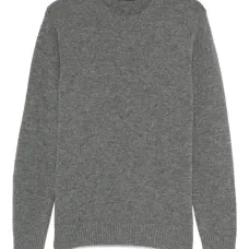 Свитер с круглым вырезом