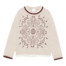 Свитер с узором пейсли