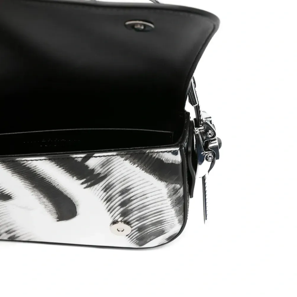 Сумка-тоут с эффектом металлик