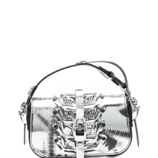 Сумка-тоут с эффектом металлик