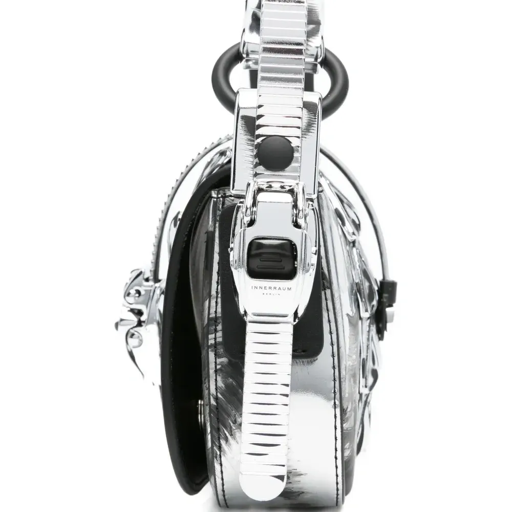 Сумка-тоут с эффектом металлик