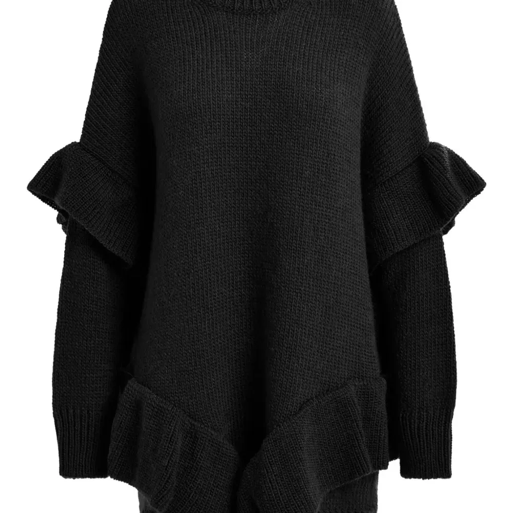 Платье мини с оборками