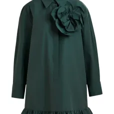 Декорированное платье мини с оборками