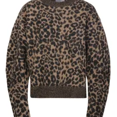 Свитер с леопардовым принтом