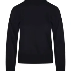 Топ с высоким воротником в рубчик Топ с высоким воротником в рубчик