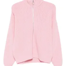 Свитер на молнии с высоким воротником