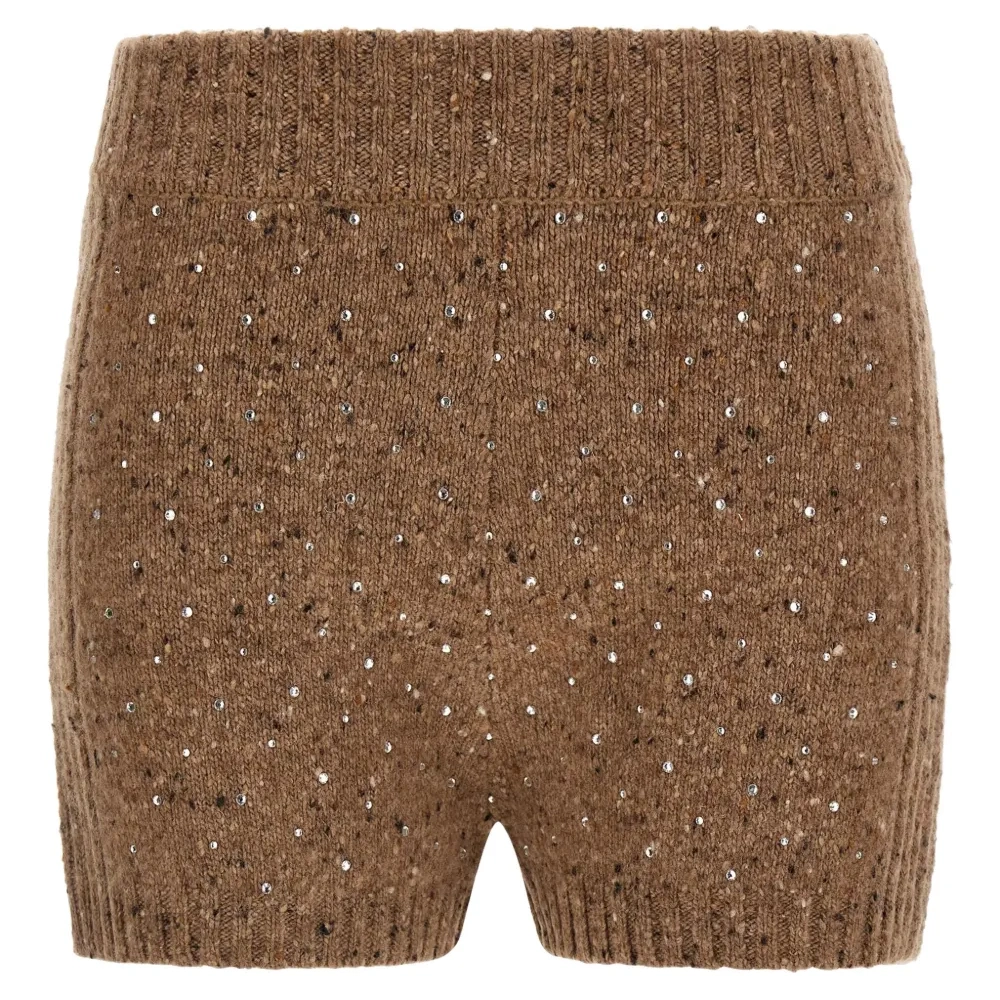 Декорированные шорты в рубчик