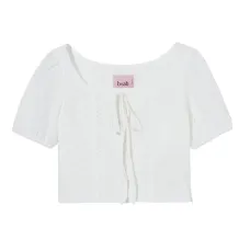 Топ со шнуровкой и люверсами