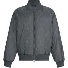 Бомбер из нейлона с заклёпками