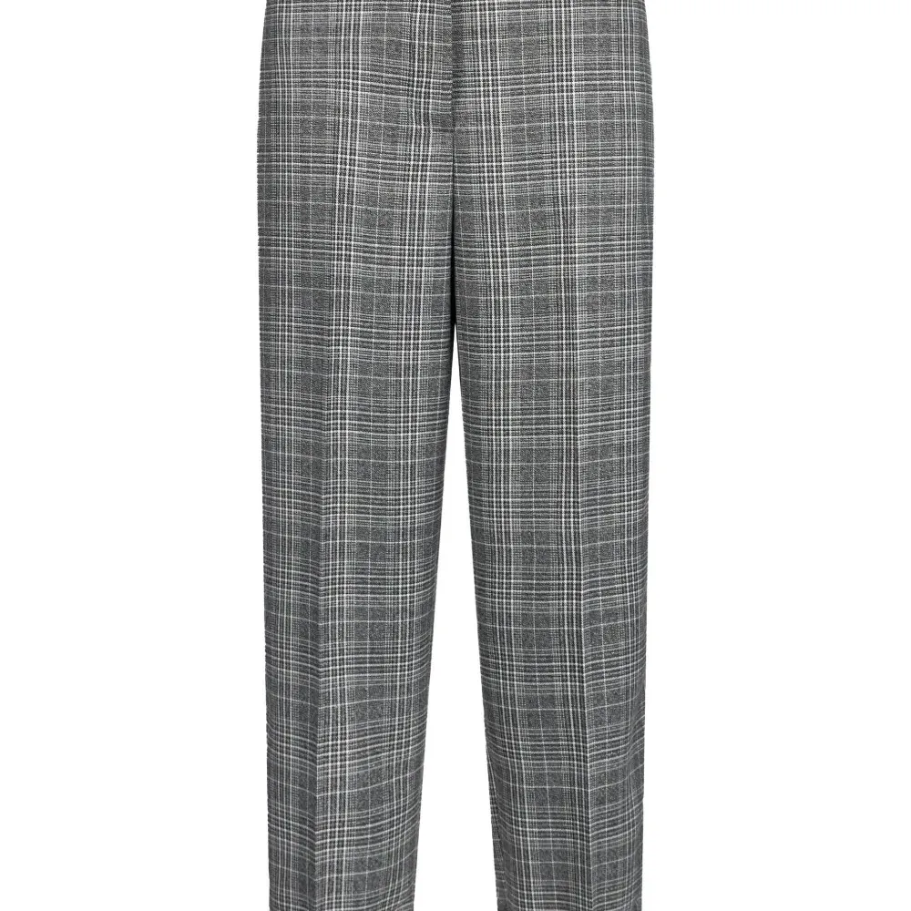 Брюки с манжетами в клетку