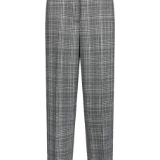 Брюки с манжетами в клетку