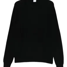 Свитер в рубчик с круглым вырезом