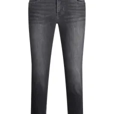 Джинсы с подворотами и логотипом Джинсы с подворотами и логотипом