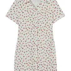 Платье-рубашка мини с принтом