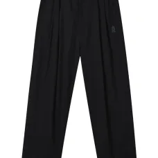 Брюки со складками и логотипом