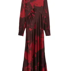 Платье макси с цветочным принтом