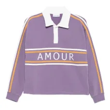 Рубашка поло с отделкой в полоску