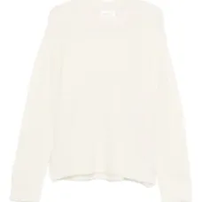 Шерстяной свитер с круглым вырезом