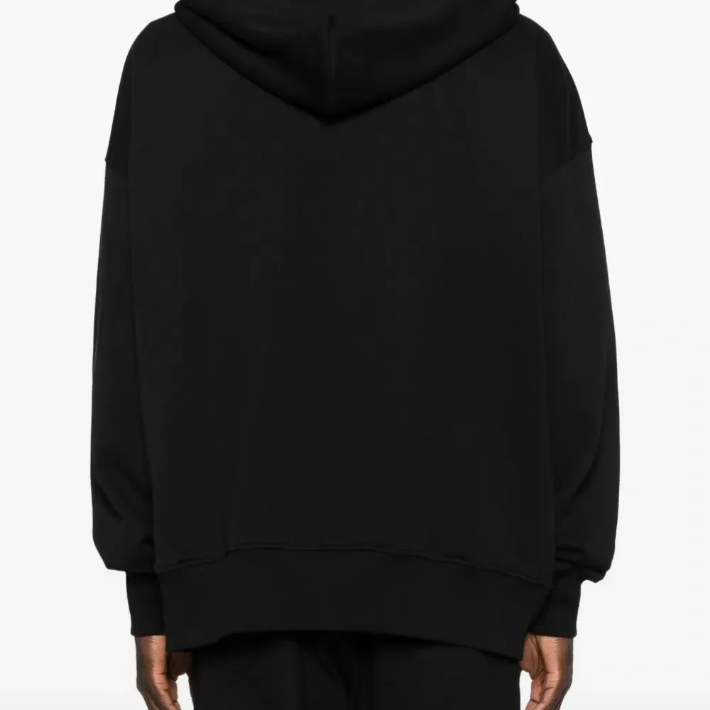 Худи на молнии с вышитым логотипом