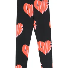 Легинсы с блестками и принтом