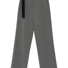 Плиссированные брюки с поясом