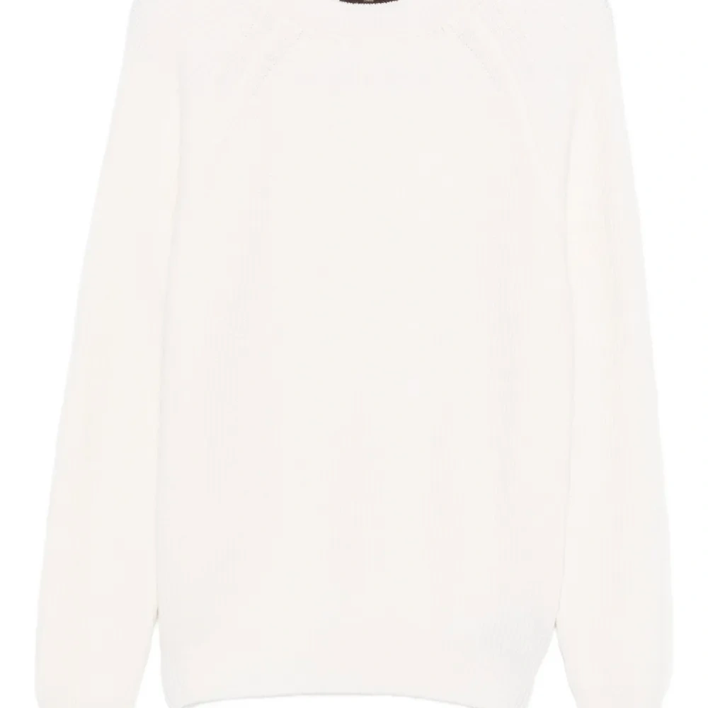 Рифленый свитер с рукавами-реглан