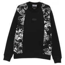 Свитшот с вставкой и барочным принтом