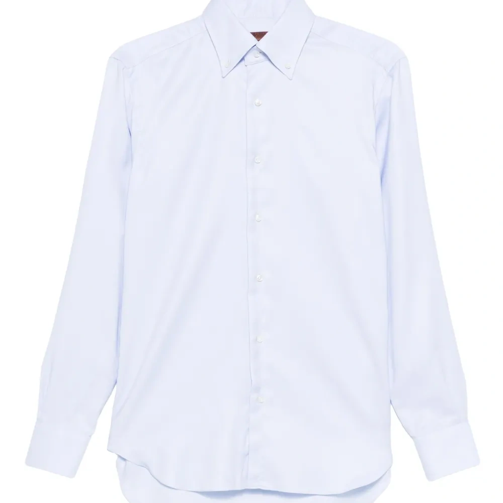 Хлопковая рубашка на пуговицах