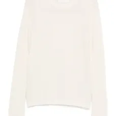 Джемпер с круглым вырезом и длинными рукавами