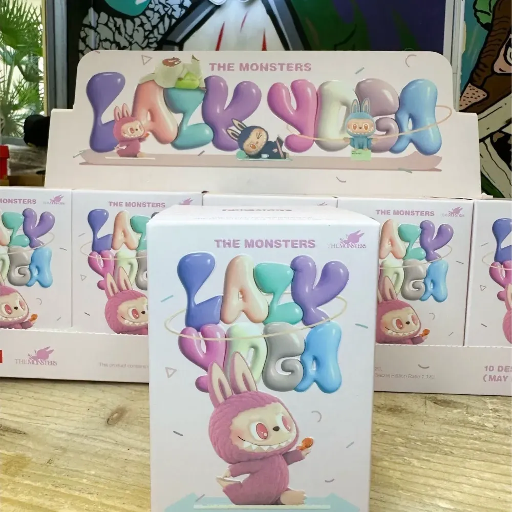 Плюшевая кукла Labubu The Monsters Lazy Yoga Series