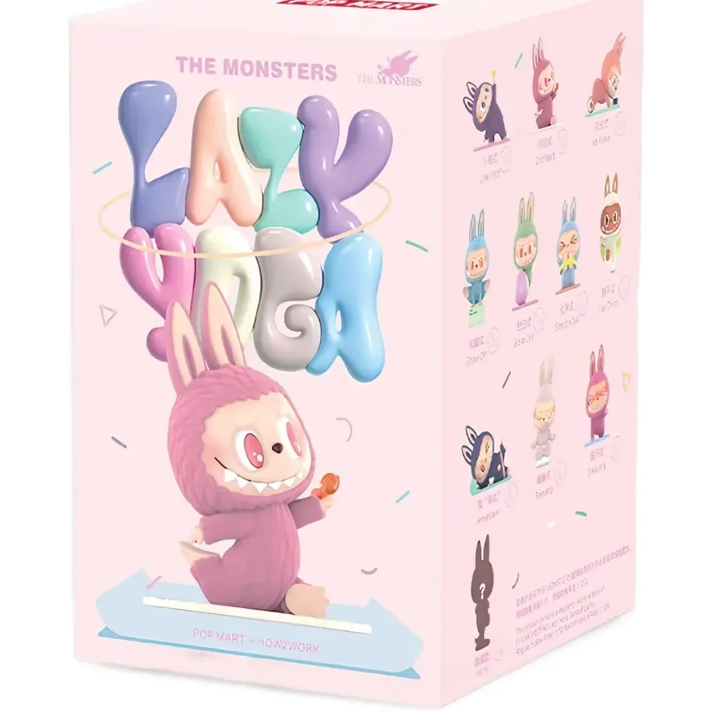 Плюшевая кукла Labubu The Monsters Lazy Yoga Series